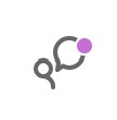 class conversation button with purple dot