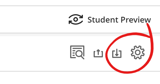 gradebook settings button in context, highlighted