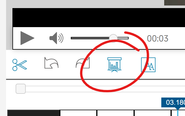 Insert Slide or image button in context, highlighted