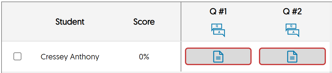 Question with unscored responses