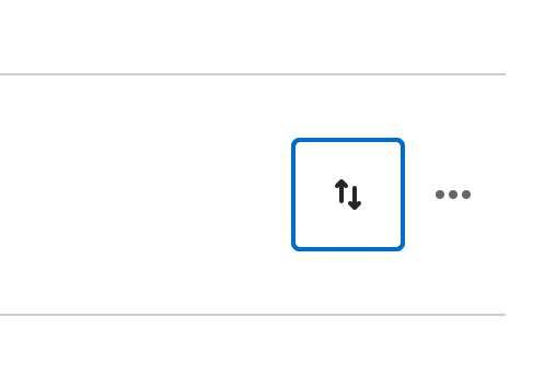 up-down button highlighted