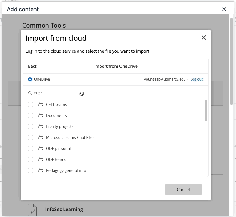 Import from cloud process video
