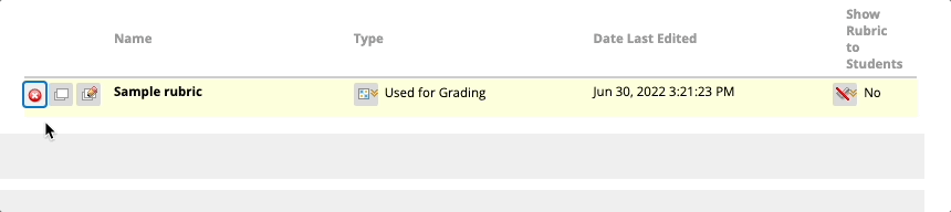 Rubric additional options