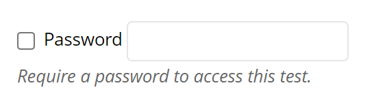 test password field