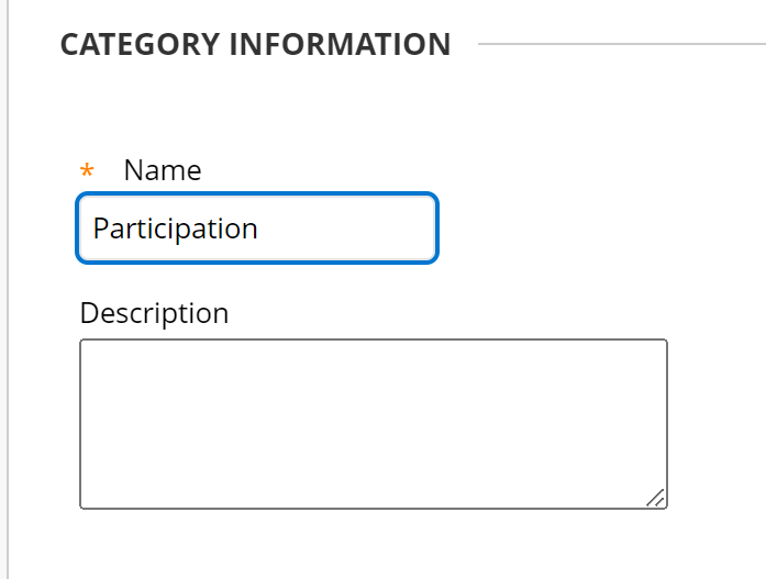 Category information