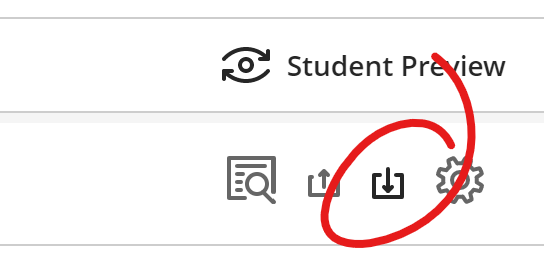 download grades button