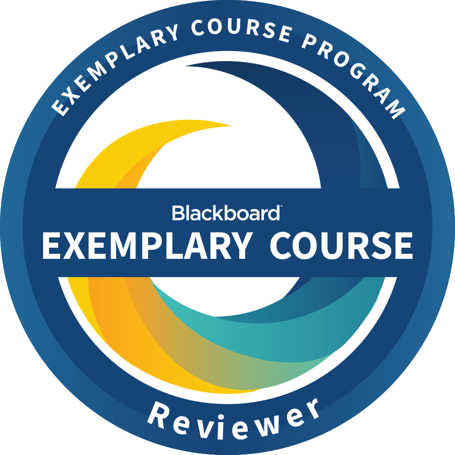 Blackboard Exemplary Course Reviewer Badge